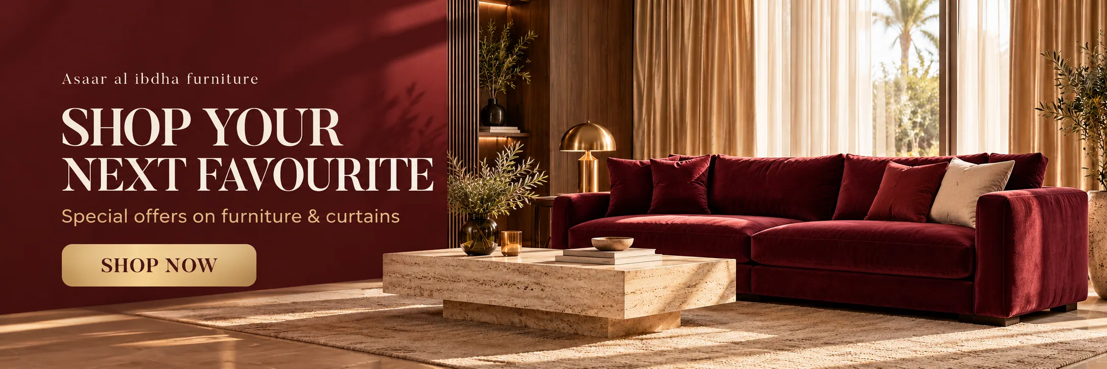 ASAAR AL-IBDHA sofas and curtains offers